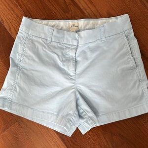 J crew stretch chino shorts - sky blue